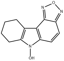 7,8,9,10-TETRAHYDRO-6H-1,2,5-OXADIAZOLO[3,4-C]CARBAZOL-6-OL Struktur