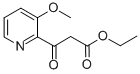 3-METHOXY-BETA-OXO-2-PYRIDINEPROPANOIC ACID ETHYL ESTER Struktur