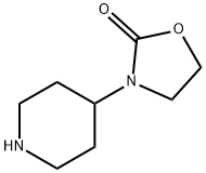 3-(4-piperidinyl)-2-Oxazolidinone Struktur