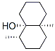 (4alpha,4aalpha,8aalpha)-octahydro-4,8a-dimethyl-4a(2H)-naphthol Struktur