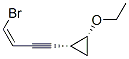 Cyclopropane, 1-(4-bromo-3-buten-1-ynyl)-2-ethoxy-, [1alpha(Z),2ba]- (9CI) Struktur