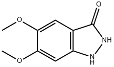 3-HYDROXY-5,6-DIMETHOXY 1H-INDAZOLE Struktur