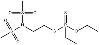 Ethyldithiophosphonic acid O-ethyl S-[2-[bis(methylsulfonyl)amino]ethyl] ester Struktur