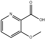 3-メトキシピリジン-2-カルボン酸 化學(xué)構(gòu)造式