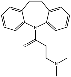 5-[3-(Dimethylamino)-1-oxopropyl]-10,11-dihydro-5H-dibenz[b,f]azepine Struktur