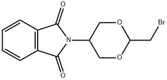 2-(2-(bromomethyl)-1,3-dioxan-5-yl)isoindoline-1,3-dione Struktur