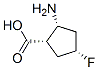 Cyclopentanecarboxylic acid, 2-amino-4-fluoro-, (1alpha,2alpha,4alpha)- (9CI) Struktur