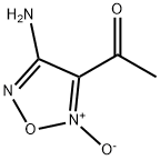 Ethanone, 1-(4-amino-2-oxido-1,2,5-oxadiazol-3-yl)- (9CI) Struktur