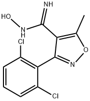 3-(2,6-Dichlorophenyl)-N'-hydroxy-5-methylisoxazole-4-carboximidamide Struktur