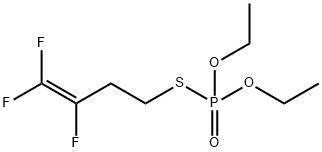 Thiophosphoric acid O,O-diethyl S-(3,4,4-trifluoro-3-butenyl) ester Struktur