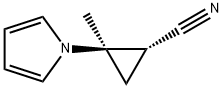 Cyclopropanecarbonitrile, 2-methyl-2-(1H-pyrrol-1-yl)-, trans- (9CI) Struktur