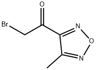 Ethanone, 2-bromo-1-(4-methyl-1,2,5-oxadiazol-3-yl)- (9CI) Struktur