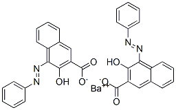 Bis[3-hydroxy-4-(phenylazo)-2-naphthalenecarboxylic acid]barium salt Struktur