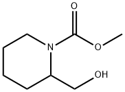 1-Piperidinecarboxylic  acid,  2-(hydroxymethyl)-,  methyl  ester Struktur