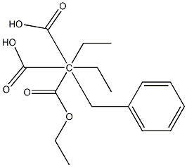 ETHYL 2,2'-BIS(ETHOXYCARBONYL)-3-PHENYLPROPANOATE Struktur