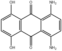 1,4-Diamino-5,8-dihydroxy-9,10-anthracenedione Struktur