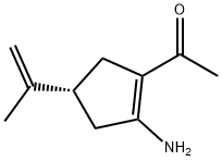 Ethanone, 1-[2-amino-4-(1-methylethenyl)-1-cyclopenten-1-yl]-, (R)- (9CI) Struktur