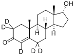 4-ANDROSTEN-17A-OL-3-ONE-2,2,4,6,6-D5 Struktur