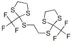 2,2'-[1,2-Ethanediylbis(thio)]bis[2-(trifluoromethyl)-1,3-dithiolane] Struktur