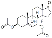 Androst-5-en-17-one, 3,7-bis(acetyloxy)-9-hydroxy-, (3beta,7alpha)- (9CI) Struktur