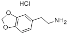 3,4-METHYLENEDIOXYPHENETHYLAMINE HYDROCHLORIDE Structure