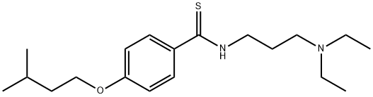 N-[3-(Diethylamino)propyl]-p-(isopentyloxy)thiobenzamide Struktur