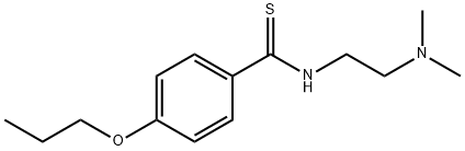 N-[2-(Dimethylamino)ethyl]-p-propoxythiobenzamide Struktur