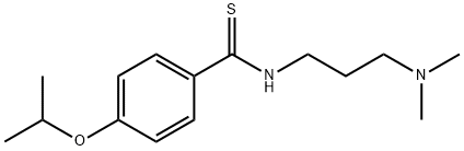 N-[3-(Dimethylamino)propyl]-p-isopropoxythiobenzamide Struktur