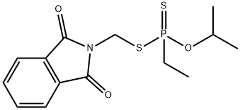 Ethylphosphonodithioic acid O-isopropyl S-[(1,3-dihydro-1,3-dioxo-2H-isoindol-2-yl)methyl] ester Struktur