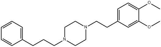 1-[2-(3,4-DIMETHOXYPHENYL)ETHYL]-4-(3-PHENYLPROPYL)PIPERAZINE Struktur