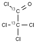 Trichloro Acetyl-13C2 Chloride Struktur