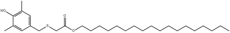 octadecyl [[(4-hydroxy-3,5-dimethylphenyl)methyl]thio]acetate  Struktur