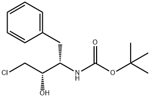 (1S, 2S)-(1-BENZYL-3-CHLORO-2-HYDROXY-PROPYL)-CARBAMIC ACID TERT-BUTYL ESTER Struktur