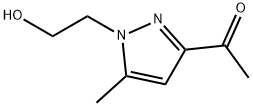 Ethanone, 1-[1-(2-hydroxyethyl)-5-methyl-1H-pyrazol-3-yl]- (9CI) Struktur