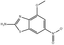 4-METHOXY-6-NITRO-BENZOTHIAZOL-2-YLAMINE Struktur