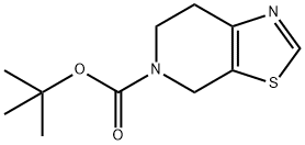 TERT-BUTYL 6,7-DIHYDROTHIAZOLO[5,4-C]PYRIDINE-5(4H)-CARBOXYLATE Struktur