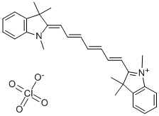 1,1',3,3,3',3'-HEXAMETHYLINDOTRICARBOCYANINE PERCHLORATE Struktur