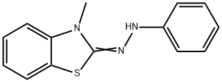 3-Methyl-2-benzothiazolinonephenylhydrazone Struktur