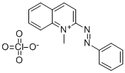 1-Methyl-2-(phenylazo)quinoliniumperchlorate Struktur