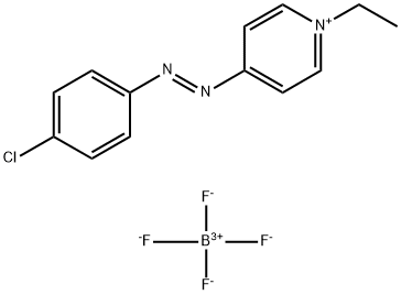 4-((p-Chlorophenyl)azo)-1-ethyl-pyridiniumtetrafluoroborate Struktur