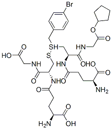 S-4-bromobenzylglutathione cyclopentyl diester Struktur