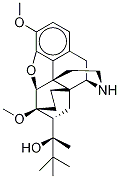 6,-Ethenomorphinan-7-methanol, alpha-(1,1-dimethylethyl)-4,5-epoxy- 18,19-dihydro-3,6-dimethoxy-alpha-methyl-, (alphaS,5alpha,7alpha)- Struktur