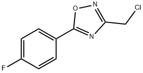 3-(CHLOROMETHYL)-5-(4-FLUOROPHENYL)-1,2,4-OXADIAZOLE Struktur