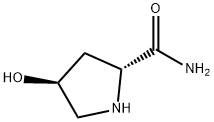 2-Pyrrolidinecarboxamide,4-hydroxy-,(2R-trans)-(9CI) Struktur