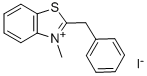 3-Methyl-2-(phenylmethyl)benzothiazoliumiodide Struktur