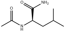 (2R)-2-(Acetylamino)-4-methylpentanamide Struktur