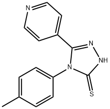 4-(4-METHYLPHENYL)-5-PYRIDIN-4-YL-4H-1,2,4-TRIAZOLE-3-THIOL Struktur