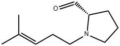 2-Pyrrolidinecarboxaldehyde,1-(4-methyl-3-pentenyl)-,(2S)-(9CI) Struktur