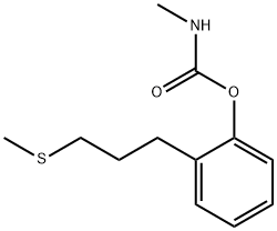 Methylcarbamic acid o-[3-(methylthio)propyl]phenyl ester Struktur