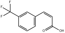 META-(TRIFLUOROMETHYL)-CINNAMICACID Struktur